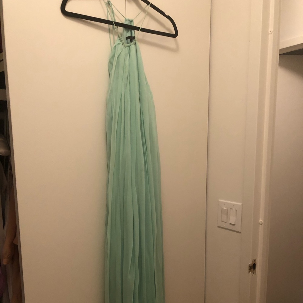 tibi maxi emerald green dress xs 2